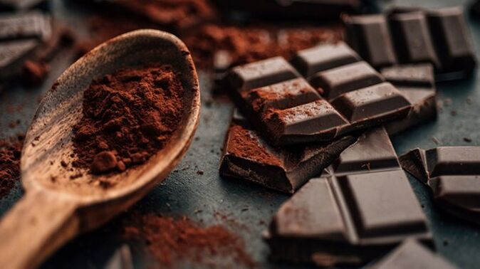 chocolade om de potentie te vergroten